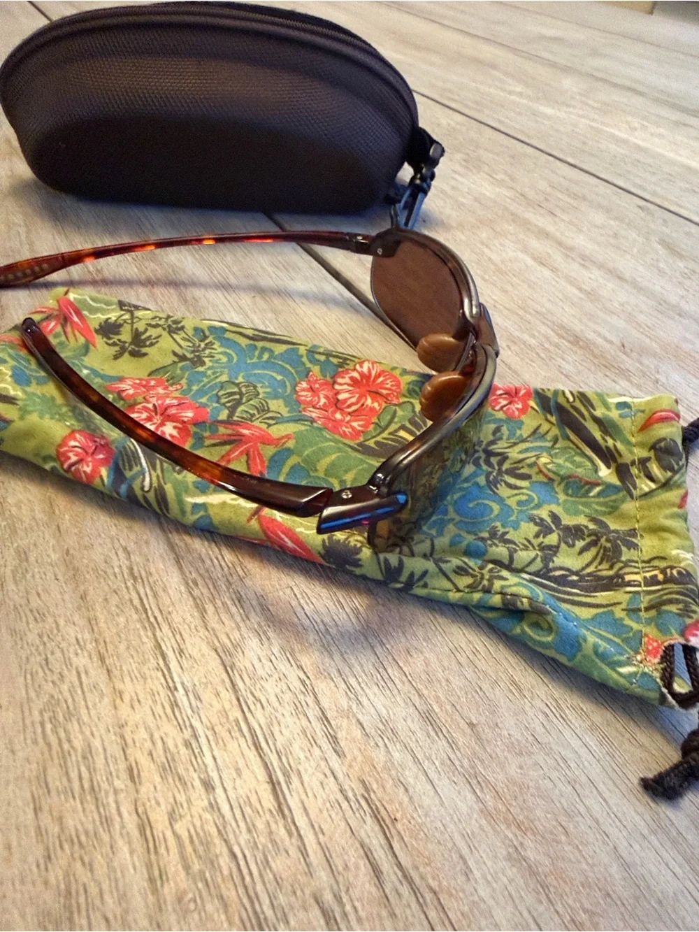 Maui Jim Rimless Brown Mirrored Sunglasses